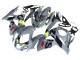 Gris Jaune Néon Noir Motul Carénage Moto Suzuki GSXR 1000 2009-2016