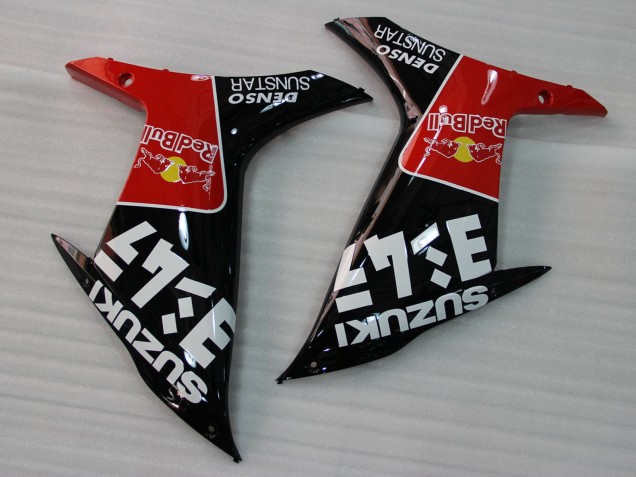 Rouge Noir Blanc 13 Carénage Moto Suzuki GSXR 1000 2009-2016