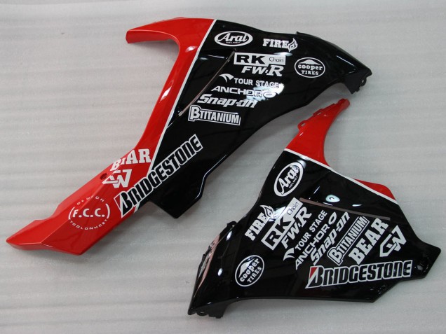 Rouge Noir Blanc 13 Carénage Moto Suzuki GSXR 1000 2009-2016