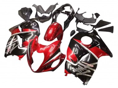 Rouge Noir Brillant Hayabusa Carénage Moto Suzuki GSXR 1300 Hayabusa 1996-2007 Pas Chère