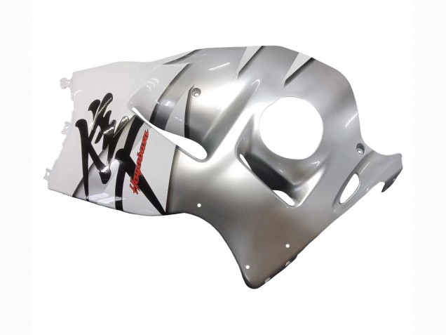 Blanc Argent Hayabusa Carénage Moto Suzuki GSXR 1300 Hayabusa 1996-2007