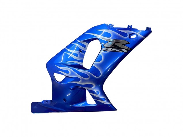 Bleu Blanc Flamme Carénage Moto Suzuki GSXR 600 / GSXR 750 2001-2003