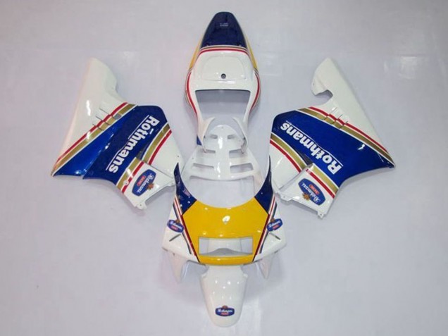 Blanc Bleu Jaune Or Rothmans Carénage Moto Honda NSR250R MC28 P4 1994-1996