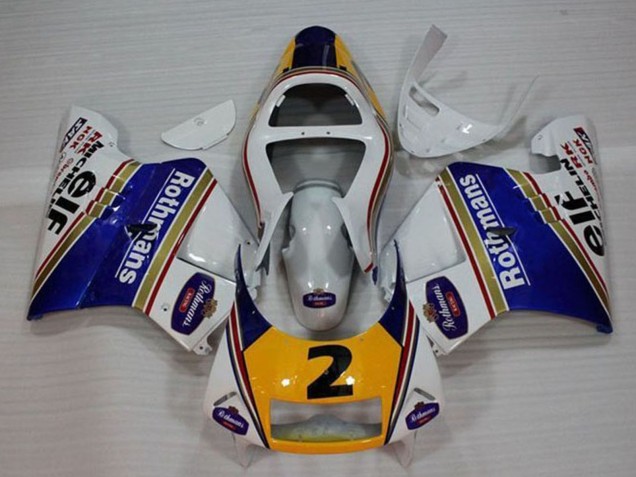 Blanc Bleu Jaune Or Rothmans Elf 2 Carénage Moto Honda NSR250R MC28 P4 1994-1996