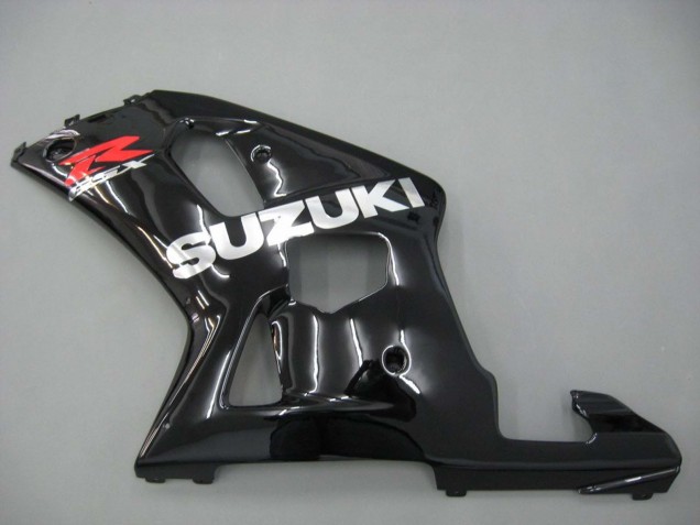 Noir Brillant Rouge Blanc Carénage Moto Suzuki GSXR 600 / GSXR 750 2001-2003