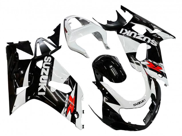 Blanc Noir Brillant Rouge Carénage Moto Suzuki GSXR 600 / GSXR 750 2001-2003