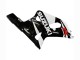 Blanc Noir Brillant Rouge Carénage Moto Suzuki GSXR 600 / GSXR 750 2001-2003