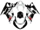 Blanc Noir Brillant Rouge Carénage Moto Suzuki GSXR 600 / GSXR 750 2001-2003