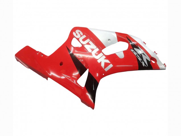 Rouge Blanc Noir Brillant Carénages Moto Suzuki GSXR 600 / GSXR 750 2001-2003