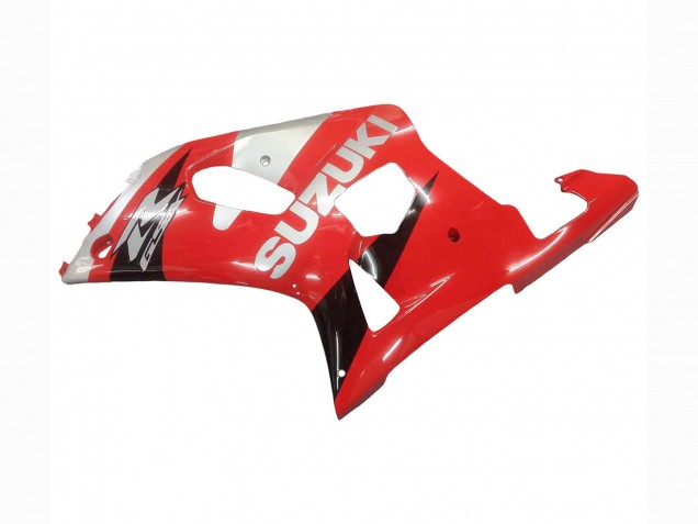 Rouge Blanc Noir Brillant Carénages Moto Suzuki GSXR 600 / GSXR 750 2001-2003