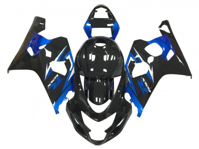 Noir Brillant Bleu Carénage Moto Suzuki GSXR 600 / GSXR 750 2004-2005