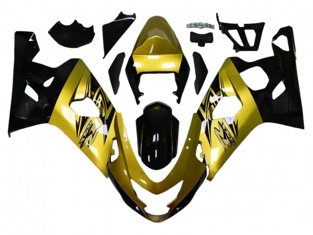 Or Noir Carénage Moto Suzuki GSXR 600 / GSXR 750 2004-2005