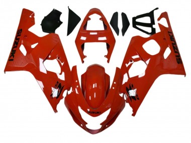 Rouge Noir Carénages Moto Suzuki GSXR 600 / GSXR 750 2004-2005 Pas Chère