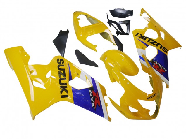 Jaune Blanc Bleu Noir Carénages Moto Suzuki GSXR 600 / GSXR 750 2004-2005