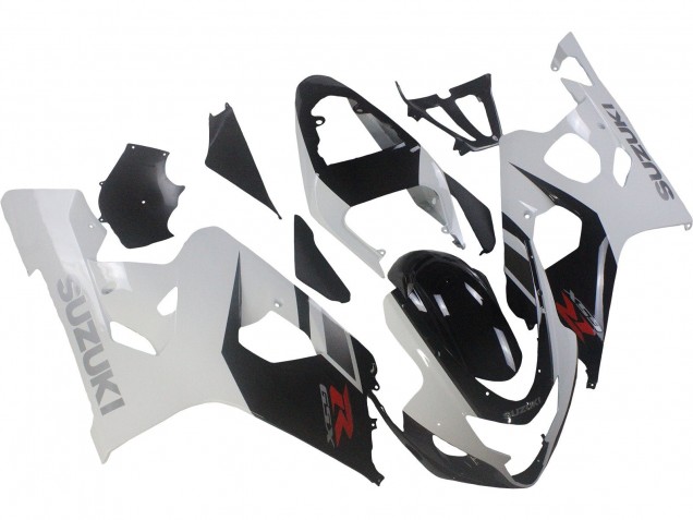 Blanc Noir Rouge Carénage Moto Suzuki GSXR 600 / GSXR 750 2004-2005