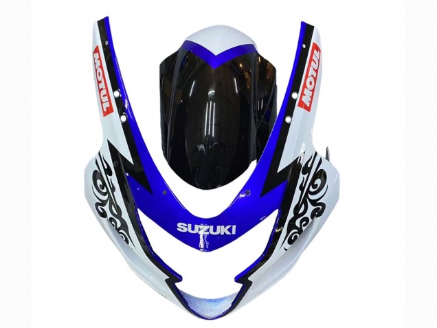 Blanc Bleu Noir Corona Motul Carénages Moto Suzuki GSXR 600 / GSXR 750 2004-2005