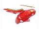 Blanc Rouge Jaune Michelin Texaon Heron 7 Carénage Moto Suzuki GSXR 600 / GSXR 750 2004-2005