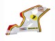 Blanc Rouge Jaune Michelin Texaon Heron 7 Carénage Moto Suzuki GSXR 600 / GSXR 750 2004-2005