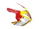 Blanc Rouge Jaune Michelin Texaon Heron 7 Carénage Moto Suzuki GSXR 600 / GSXR 750 2004-2005