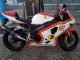 Blanc Rouge Jaune Michelin Texaon Heron 7 Carénage Moto Suzuki GSXR 600 / GSXR 750 2004-2005