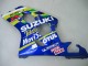 Bleu Blanc Jaune Vert Telefonica Motul MoviStar Carénages Moto Suzuki GSXR 600 / GSXR 750 2004-2005