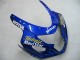 Bleu Blanc Jaune Vert Telefonica Motul MoviStar Carénages Moto Suzuki GSXR 600 / GSXR 750 2004-2005