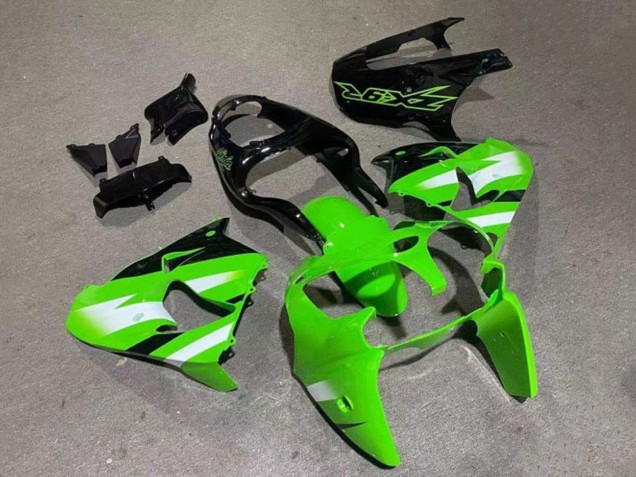 Vert Blanc Noir Brillant Carénage Moto Kawasaki ZX9R 2000-2001