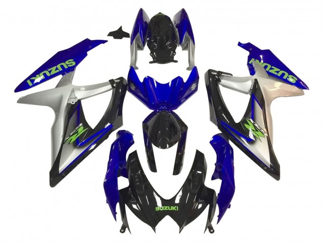 Argent Bleu Noir Brillant Vert Carénage Moto Suzuki GSXR 600 / GSXR 750 2006-2007