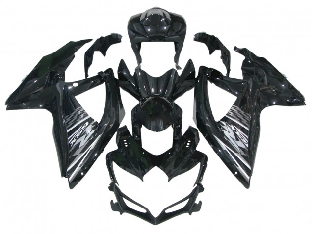 Noir Brillant Gris Blanc Carénage Moto Suzuki GSXR 600 / GSXR 750 2006-2007