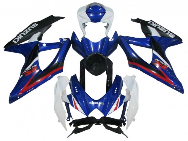 Blanc Bleu Rouge Noir Carénage Moto Suzuki GSXR 600 / GSXR 750 2006-2007