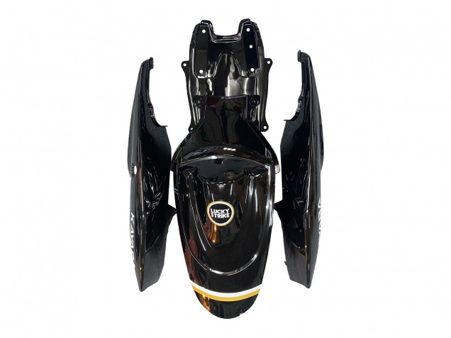 Noir Brillant Blanc Motul Lucky Strike Carénage Moto Suzuki GSXR 600 / GSXR 750 2006-2007