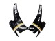 Noir Brillant Blanc Motul Lucky Strike Carénage Moto Suzuki GSXR 600 / GSXR 750 2006-2007