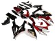 Rouge Blanc Noir Jaune Carénage Moto Suzuki GSXR 600 / GSXR 750 2006-2007