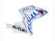 Blanc Bleu Flamme Carénage Moto Suzuki GSXR 600 / GSXR 750 2006-2007