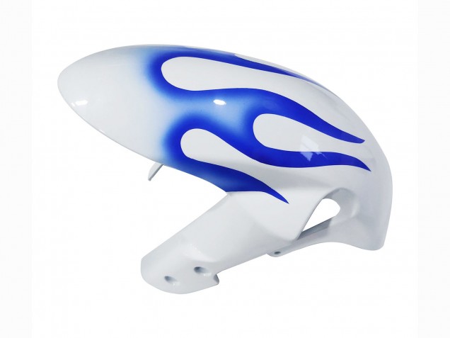 Blanc Bleu Flamme Carénage Moto Suzuki GSXR 600 / GSXR 750 2006-2007
