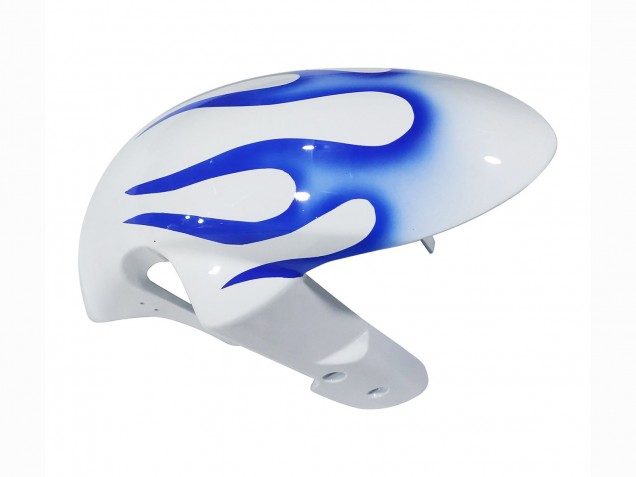 Blanc Bleu Flamme Carénage Moto Suzuki GSXR 600 / GSXR 750 2006-2007