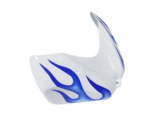 Blanc Bleu Flamme Carénage Moto Suzuki GSXR 600 / GSXR 750 2006-2007