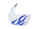 Blanc Bleu Flamme Carénage Moto Suzuki GSXR 600 / GSXR 750 2006-2007