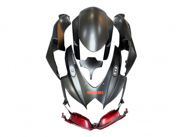 Noir Mat Rouge Carénage Moto Suzuki GSXR 600 / GSXR 750 2008-2010