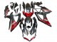 Noir Mat Rouge Carénage Moto Suzuki GSXR 600 / GSXR 750 2008-2010