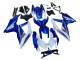 Bleu Blanc Rouge Kits Carénages Moto Suzuki GSXR 600 / GSXR 750 2008-2010