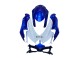 Bleu Blanc Rouge Kits Carénages Moto Suzuki GSXR 600 / GSXR 750 2008-2010