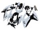 Blanc Noir Carénages Moto Suzuki GSXR 600 / GSXR 750 2008-2010