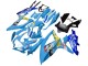 Bleu Jaune Rizla Carénage Moto Suzuki GSXR 600 / GSXR 750 2008-2010