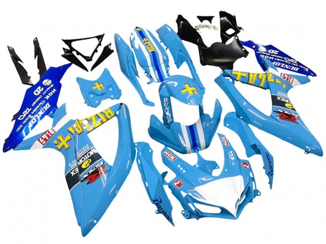 Bleu Jaune Rizla Carénage Moto Suzuki GSXR 600 / GSXR 750 2008-2010