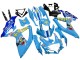 Bleu Jaune Rizla Carénage Moto Suzuki GSXR 600 / GSXR 750 2008-2010