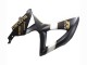Noir Mat Blanc Or Carénage Moto Suzuki GSXR 600 / GSXR 750 2008-2010