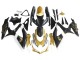 Noir Mat Blanc Or Carénage Moto Suzuki GSXR 600 / GSXR 750 2008-2010