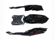 Noir Brillant Orange Flamme Carénage Moto Suzuki GSXR 600 / GSXR 750 2008-2010