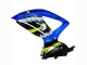 Bleu Fluorescent Vert Requin Carénage Moto Suzuki GSXR 600 / GSXR 750 2008-2010